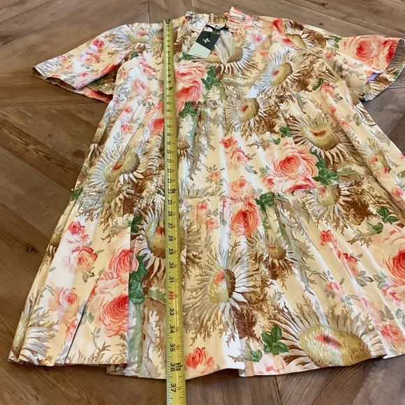 Tuckernuckβ Sun Faded Floral Crawford Dress XL NWT - Picture 10 of 11